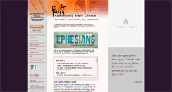 Desktop Screenshot of faithcommunitybiblechurch.org